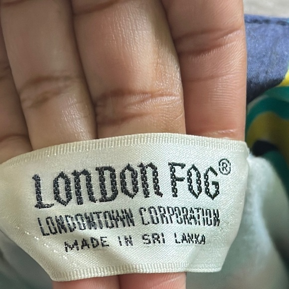 London Fog Women’s Green/Blue Windbreaker Jacket Size M - Picture 4 of 10